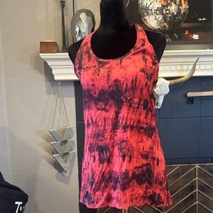 Lululemon Athletica Red and Black Tank Top